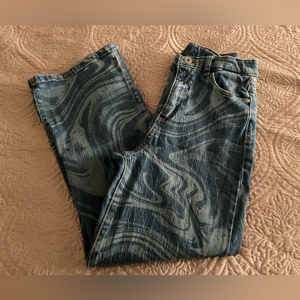 Blue Swirl Girls Jeans Art Class Size 12